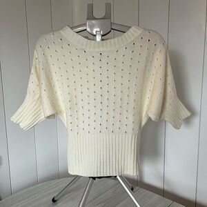 Takeout Cream Knit Sweater